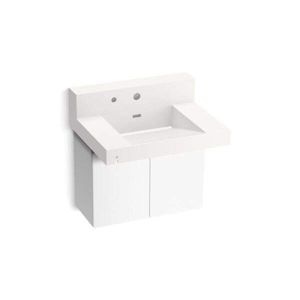 Kohler Constellation 30In Wall-Mount Lavatory System With Backsplash In Iconic White 81024-BPW-KEW - main